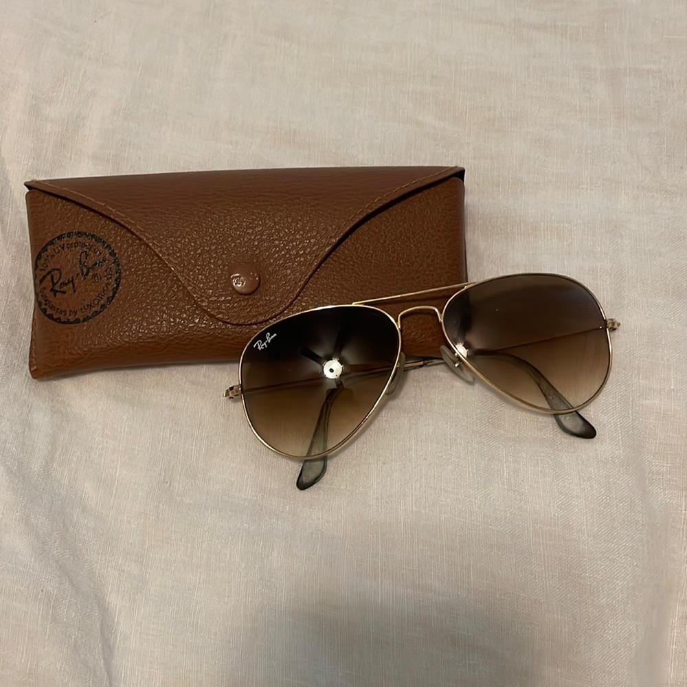 Light brown gradient Ray Bans